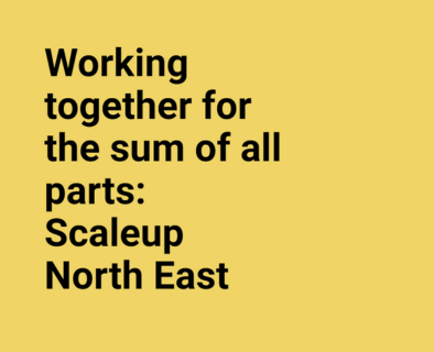 Working together for the sum of all parts: Scaleup North East